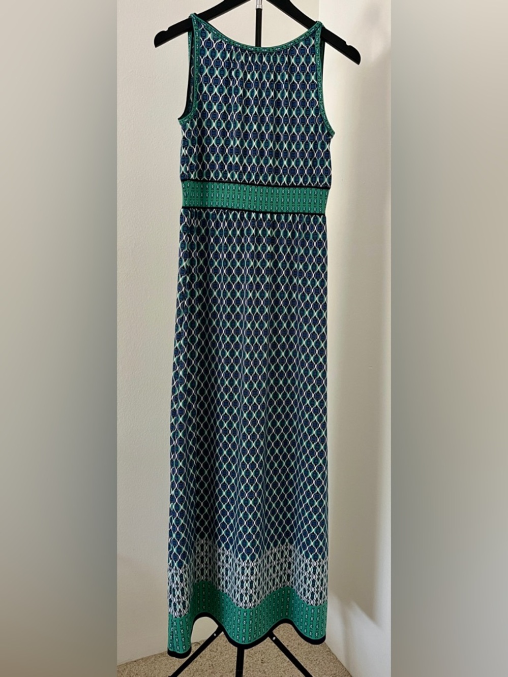 ✨ NWOT! Max Studio Luxe Geometric Maxi Dress | Resort Chic | Mediterranean Vibes